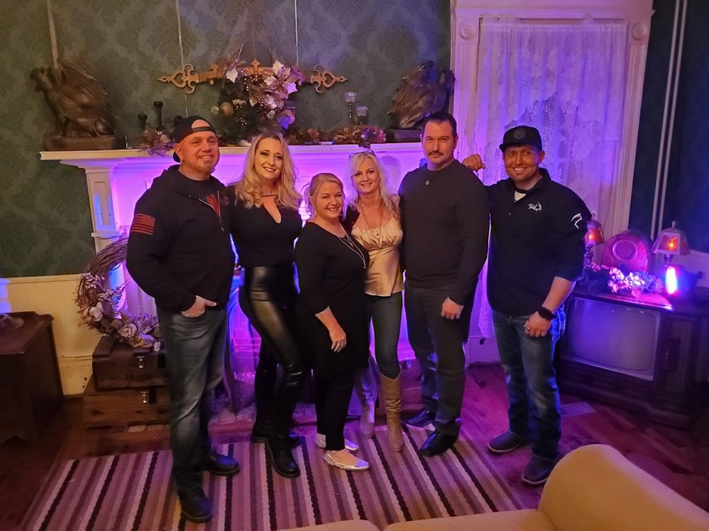 Fans during a photo op with Wraith Chasers from Travel Channel's "Haunted Towns" before the ghost hunting. 