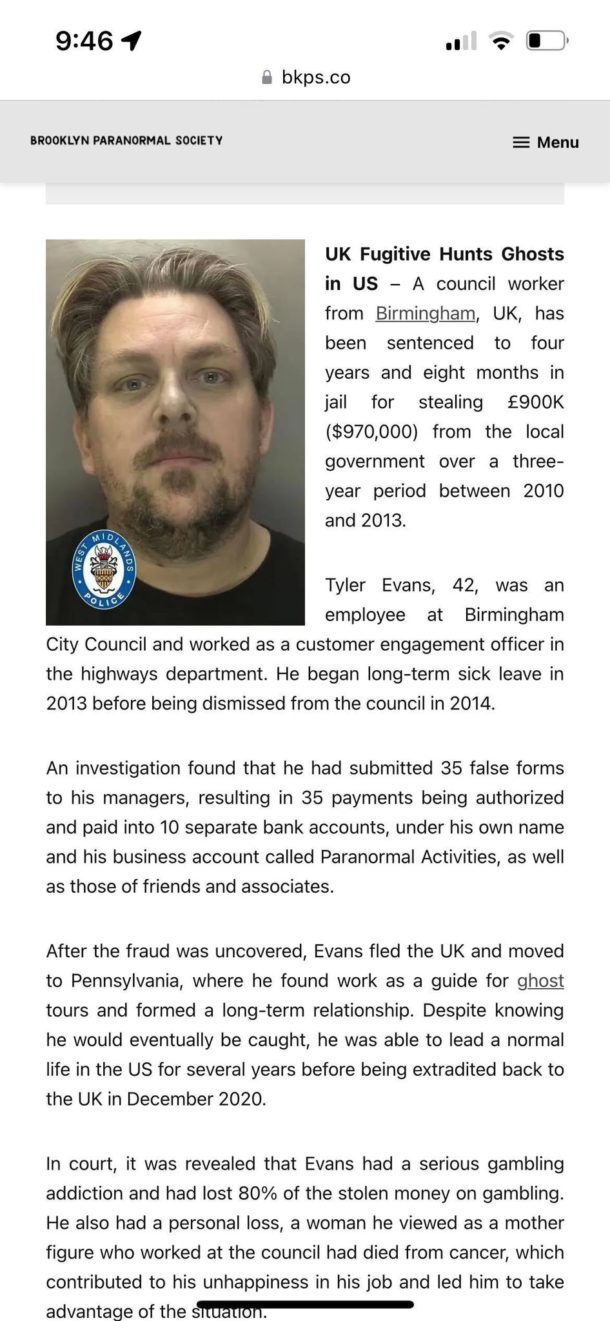 Ghost Hunts USA Closes With Customers Money Ghost Hunters Fans