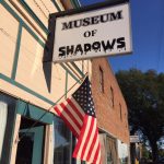 Outside of the haunted Museum of Shadows