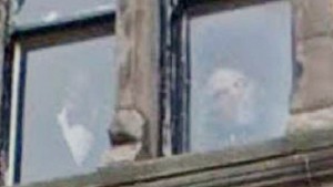 Is this the face of a specter still haunting The Stuart Hotel in the UK?